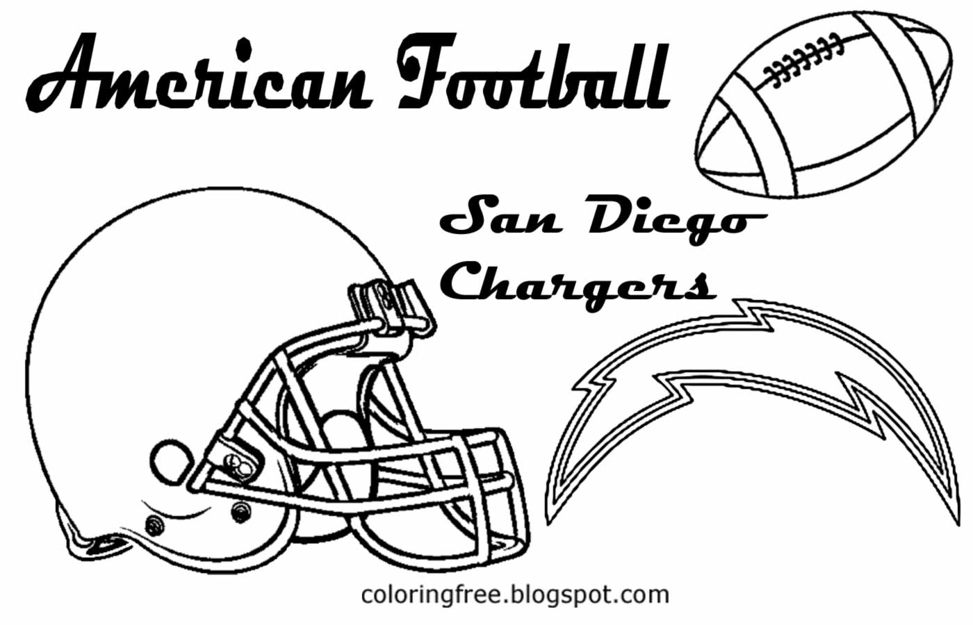 San Diego Chargers Coloring Page Coloring Pages
